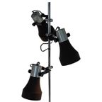 Philips - Floor Lamp With Three Adjustable Spots - Chrome And Brown Shades - Dutch Design thumbnail 4