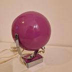 Vintage Wandlamp Paarse Bollamp Jaren 70 Bollampje thumbnail 6
