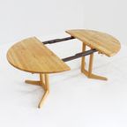 Vintage Deense Ronde Uitschuifbare Eettafel Tafel Vamdrup Stolefabrik thumbnail 4