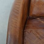 Karaktervolle En Unieke Bruine Aviator Design Fauteuil Gemaakt Van Rundleer thumbnail 8