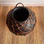 Black Pottery Keramiek Kruik Pot Vaas Vintage thumbnail 6