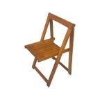 Aldo Jacober - Folding Chair Model ‘Trieste’ - Bazzani Italy - Light Oak (Wood Grain) thumbnail 2