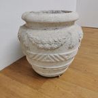 Brocante Franse Stenen Tuinvaas, Bloempot Tuinpot Steen 403 thumbnail 9