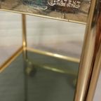 Vintage Italiaans Bar Cart Trolley, Goud thumbnail 8