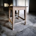 Vintage Industrieel Krukje / Bijzettafeltje / Plantentafel thumbnail 5