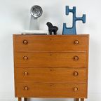 Scandinavisch Vintage Teak Fineren Ladekast Mards thumbnail 3