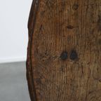 Waanzinnige En Unieke Vroeg 17e -eeuwse Antieke Klaptafel/bijzettafel Met Een Prachtig Patina thumbnail 9