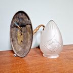 Art Deco Wandkandelaar In Brons, Gesatineerd Kristal,1910-20 thumbnail 12