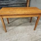 Oude Tafel Eettafel Sidetable Beukenhout 65 X 140 Cm thumbnail 10