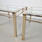 Set 2 Vintage Salontafel Chroom Messing Fratelli Orsenigo 70 thumbnail 9