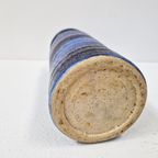 Vintage Blue Dutch Brutalist Vase thumbnail 7