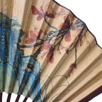 Grote Vintage Chinese Waaier Met Vogels thumbnail 6