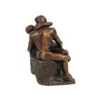 Brons Beeld Sculptuur Miniatuur De Kus Rodin Frankrijk 12Cm thumbnail 11