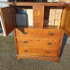 Antieke Eiken Ladekast Dressoir thumbnail 4