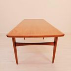 Vintage Scandinavisch Design Salontafel | 1960S | Teak Hout thumbnail 13