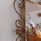 Vintage Rechthoekig Deknudt Spiegel Wandspiegel Messing thumbnail 17