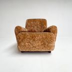 Roestbruine Italiaanse Velvet Fauteuil, 1970’S thumbnail 8