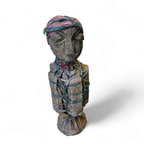 African Sculpture / Multi Material Figure / Height 65 Cm / 1970s thumbnail 16