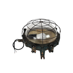 Industriële Gietijzeren Kooilamp - Muurlamp - Buitenlamp - Gal - Frankrijk - 50's thumbnail 2