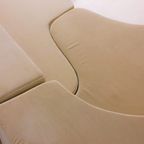Mid-Century 'Lara' Zitbank Sofa In Beige Fluweel Door Roberto Pamio, 1958 thumbnail 8