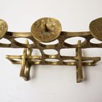 Brutalist Bronzen Kandelaar Van Heinz Goll, Oostenrijk Jaren 60 thumbnail 10