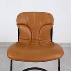 Willy Rizzo Stoelen - Cognac Leather - Cidue Italy thumbnail 16