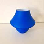 Blauw Glazen Mushroom Lampje Vintage Lamp thumbnail 6