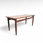Mid-century Salontafel Teakhoutfineer Blad, Massief Teakhout thumbnail 7
