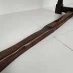 Massief Engelse Eikenhouten Eettafel – 20e Eeuw Met Prachtige Nerf En Patina thumbnail 12