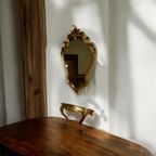 Vintage Gouden Barok Spiegel Met Legger Console Tafeltje thumbnail 4