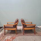 Fauteuil, Kersenhout, Wilhelm Knoll (Onderdeel Van Set) thumbnail 2