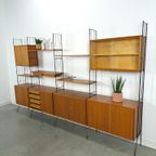 Teak Design Silverschild Modulair Wandsysteem, Vintage Wandkast thumbnail 7