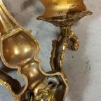 Set Van 2 Antieke Frans Louis Xv Stijl Wandlampen thumbnail 9