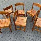 Vintage Eetkamerset – 6 Stoelen En Verstelbare Tafel thumbnail 5