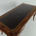 Louis Xv Dubbelzijdig Mahonie En Palissander Plat Bureau thumbnail 19