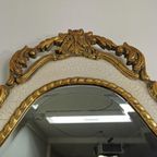 Grote Vintage Barok Brocante Rococo Facet Geslepen Spiegel Schouwspiegel Xl thumbnail 4