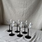 6X Martini Coupe, Zwarte Steel, Luminarc thumbnail 4