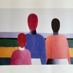 Kazimir Severinovich Malevich (1878-1935), Three Female Figures, (ca. 1928-1932). thumbnail 3