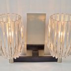 Vintage Wandlamp Chroom Glas Design Lamp ‘60 Mid Century thumbnail 5