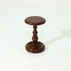 Decorative Solid Wooden Pedestal Plant Table 1960S thumbnail 6