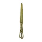 Art Nouveau Briefopener Papier Geel Koper Floraal Antiek Jaren 20 thumbnail 2