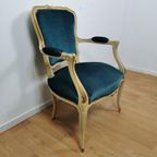 Brocante Vintage Franse Louis Xv Stoeltje, Fauteuil 304 thumbnail 16