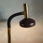 Brass Goose Neck Floor Lamp By Egon Hillebrand, 1970S thumbnail 12