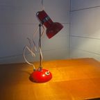 Vintage Bureaulamp Rood Veszi thumbnail 3