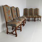 Beech Os De Mouton Tapestry Chairs (Set Of 6) thumbnail 13