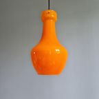 Vintage Oranje Opaline Hanglamp, Jaren 60 thumbnail 2