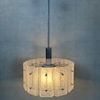 Vintage 1970’s Pendant Lamp – Glass/chroom thumbnail 2