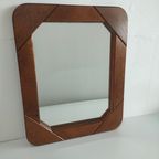 Vintage Jaren 70 Spiegel In Houten Frame thumbnail 2