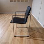 4x Arco Frame - Eetkamerstoelen - Zwart - Leder - Design thumbnail 3