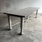 Grey Wood Monastery Table thumbnail 10